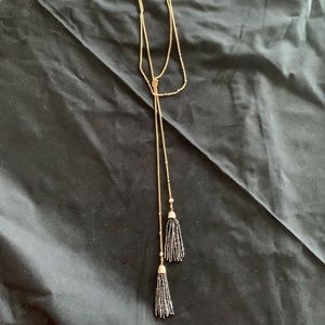 Park Lane necklace - gold and hematite